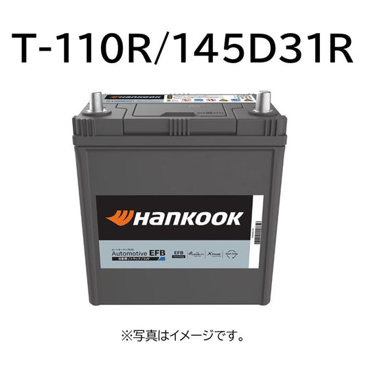 Hankook国産車・アイドリングストップ車用バッテリー/無補水式/T-110R(145D31R)