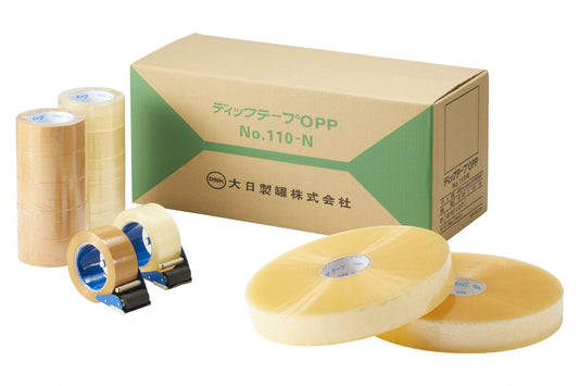 【5ケース未満1ケース単価　送料1,000円込み】
OPPテープNo.110N　50μ×48mm×100m 透明　50巻/1ケース